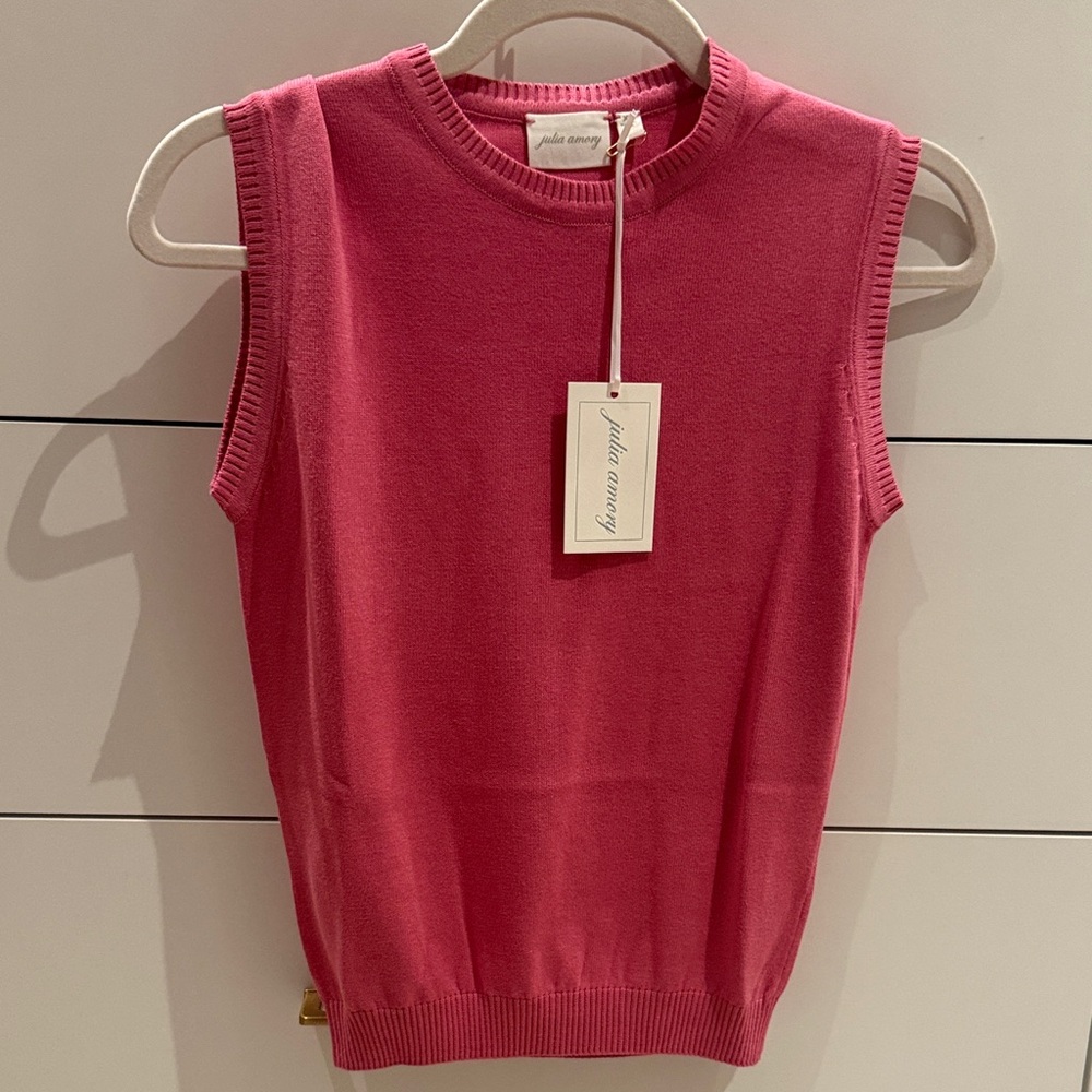 Pink Sleeveless Tank Top